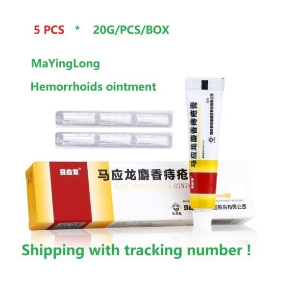 Mayinglong Cream - Musk Hemorrhoids Ointment for Relief 5 boxes - 이미지 2