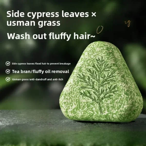 Purifying Thuja & Soapberry Shampoo Bar for Oily Scalp Triangle 100g - Beeld 6